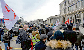 Januar 2021: Mitten in der Pandemie kämpfen die Beschäftigten von Swissport Genf mit Würde gegen Dumpingverträge.