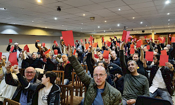 Über 200 Kolleginnen und Kollegen der TL stimmen für Massnahmen vor Weihnachten, falls die Leitung weiterhin nicht zuhören will und keinen Rappen in die Verbesserung der Arbeitsbedingungen investieren will.